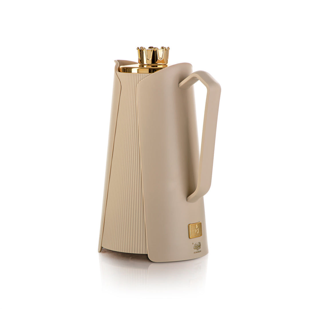 Almarjan 2 Pieces Vacuum Flask Set Beige & Gold - JT21AB-100 BG/G