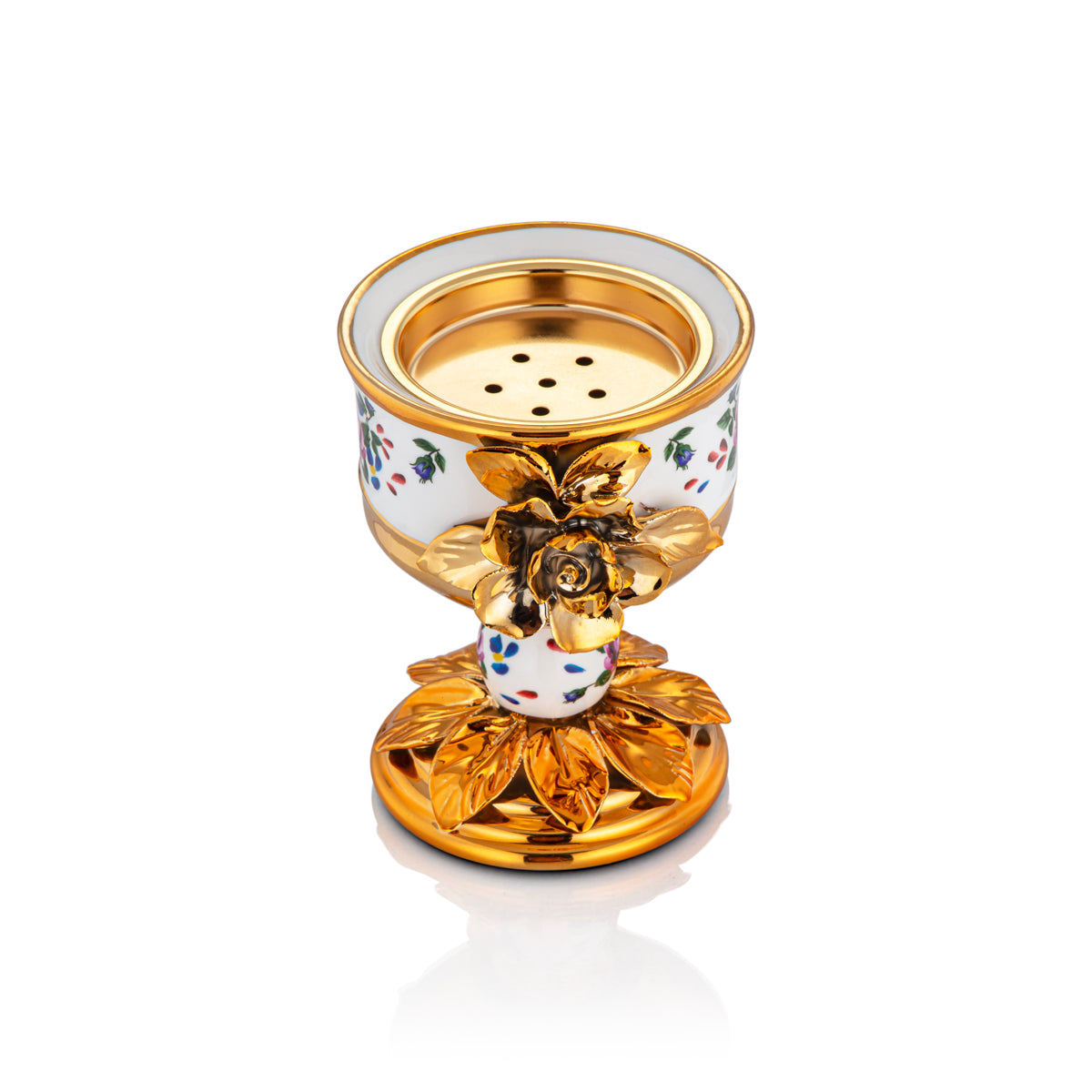 Ensemble de 2 brûleurs d'encens en porcelaine Almarjan - PAS1770334