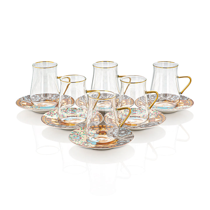 Ensemble de 6 tasses à thé de la collection Fonon d'Almarjan - 1627