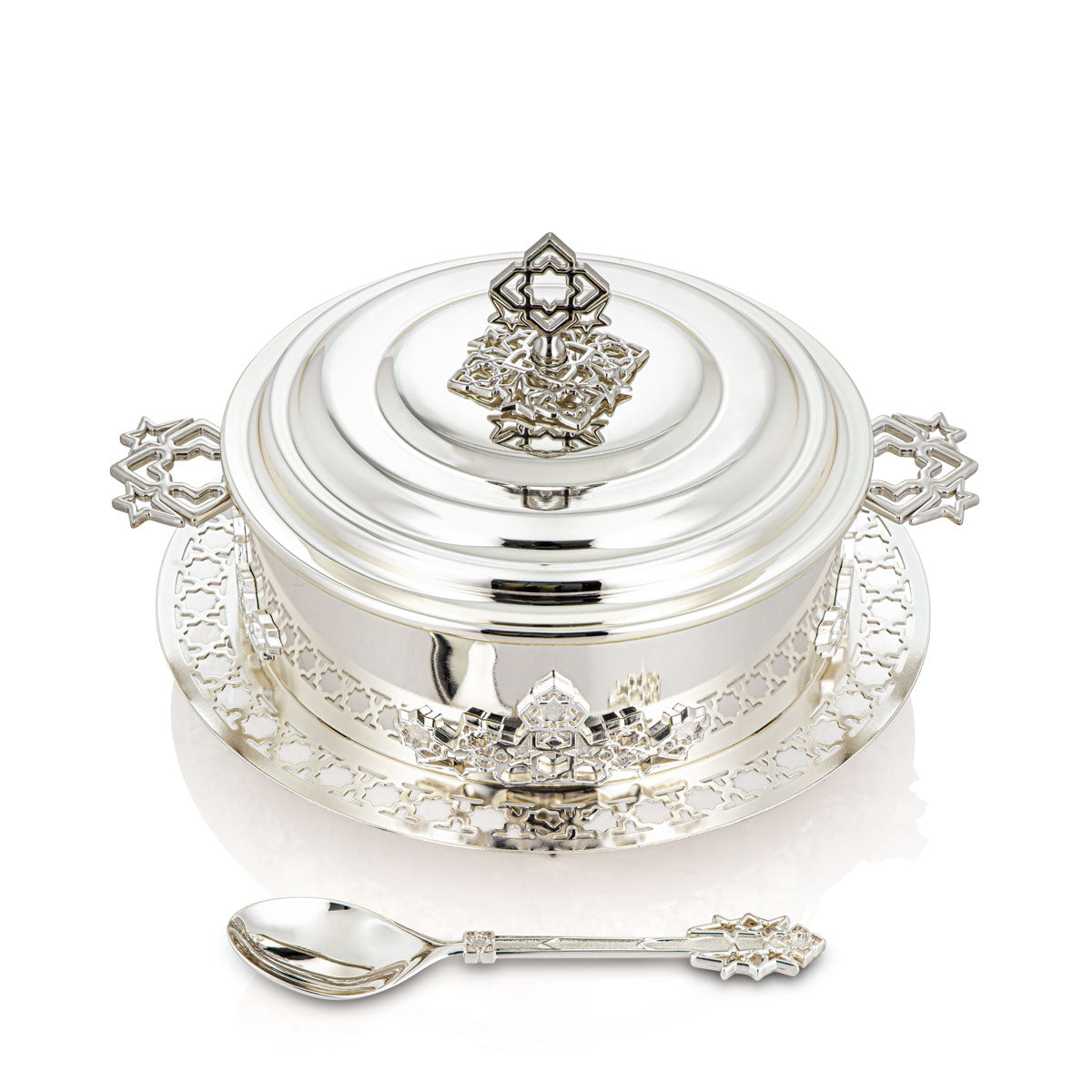 Almarjan 3500 ML Deluxe Hot Pot Silver - S13-002M