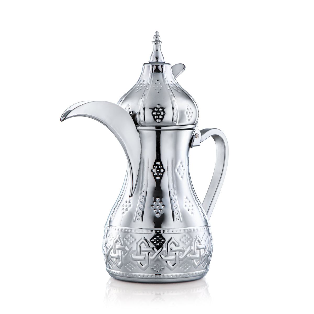 Almarjan 1,5 Litre Collection Sahara Acier Inoxydable Dallah Argent - STS0010975