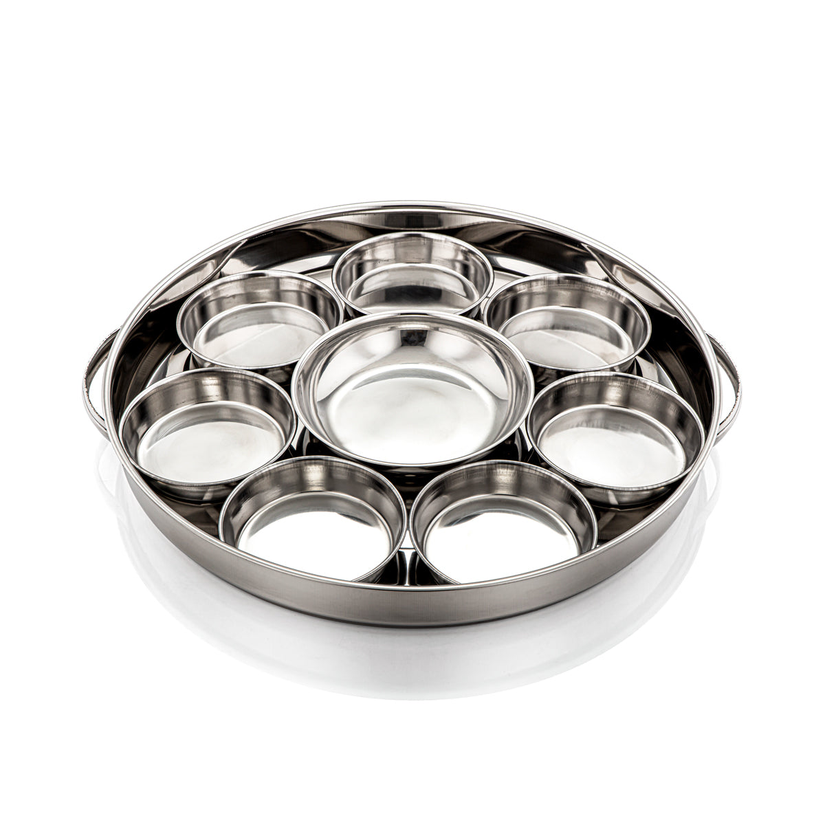 Almarjan 47 CM Fonon Collection Stainless Steel Breakfast Tray - Meena 16