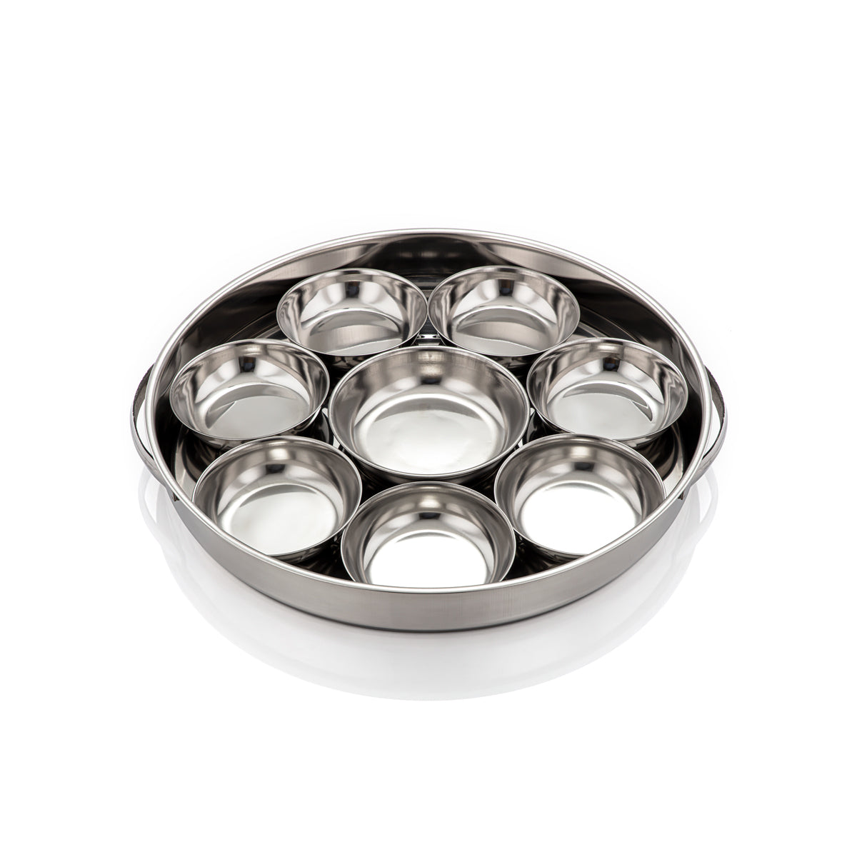Almarjan 42 CM Collection Fonon Plateau Petit Déjeuner Inox - Meena 17