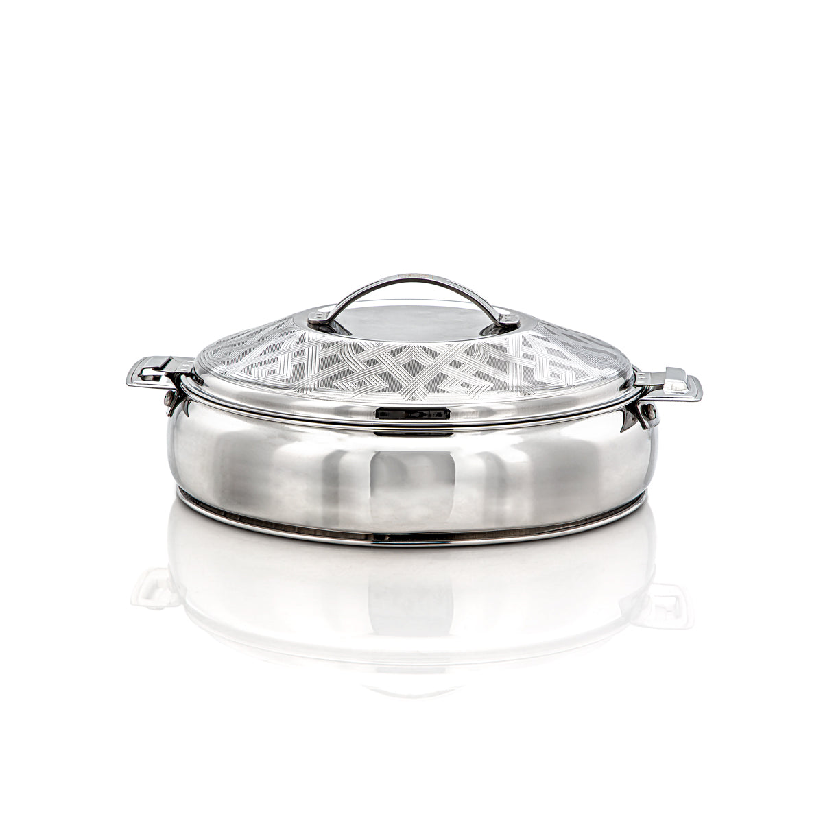 Almarjan 21 CM Collection Ashwaq Marmite Inox Argenté - H22E34