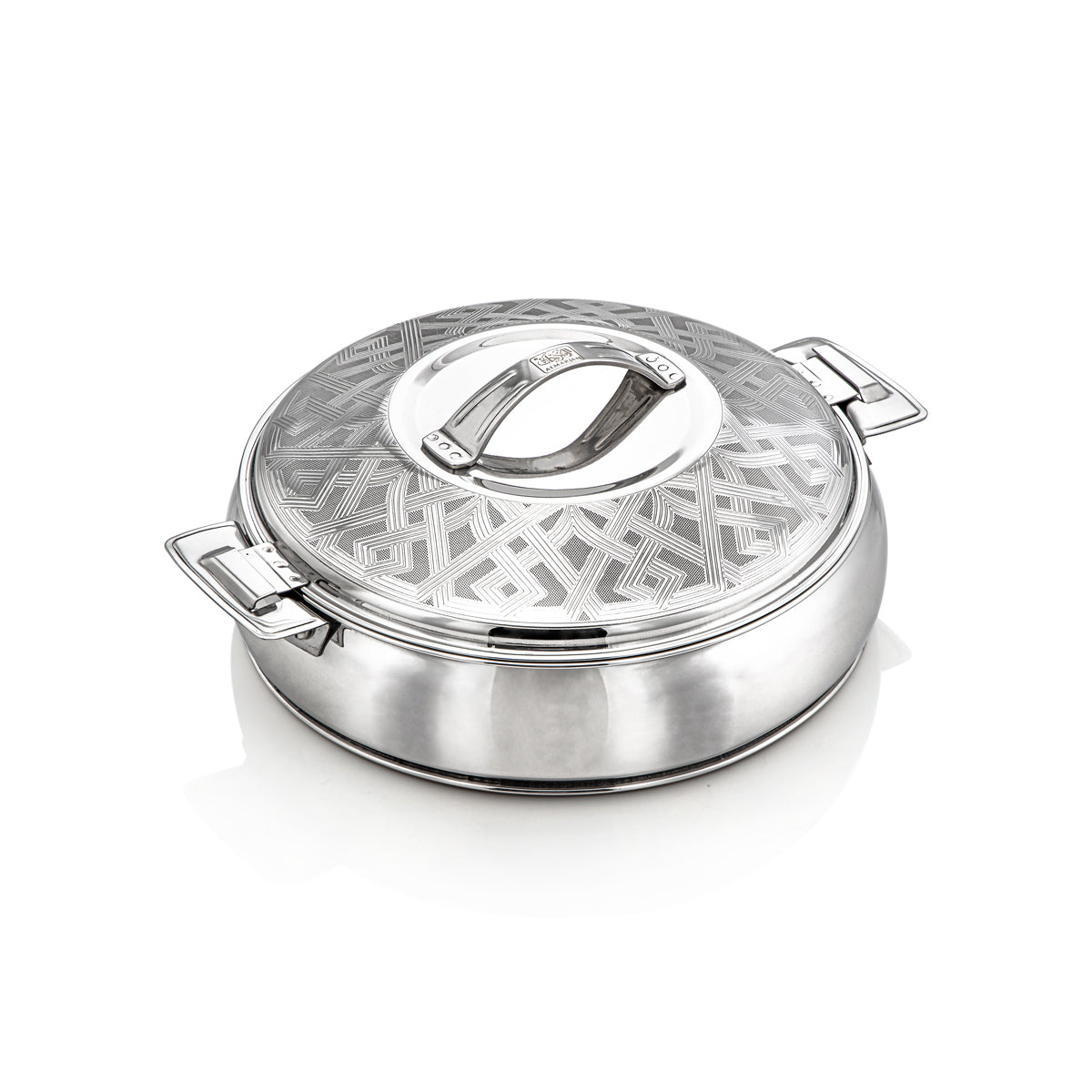 Almarjan 21 CM Ashwaq Collection Stainless Steel Hot Pot Silver - H22E34