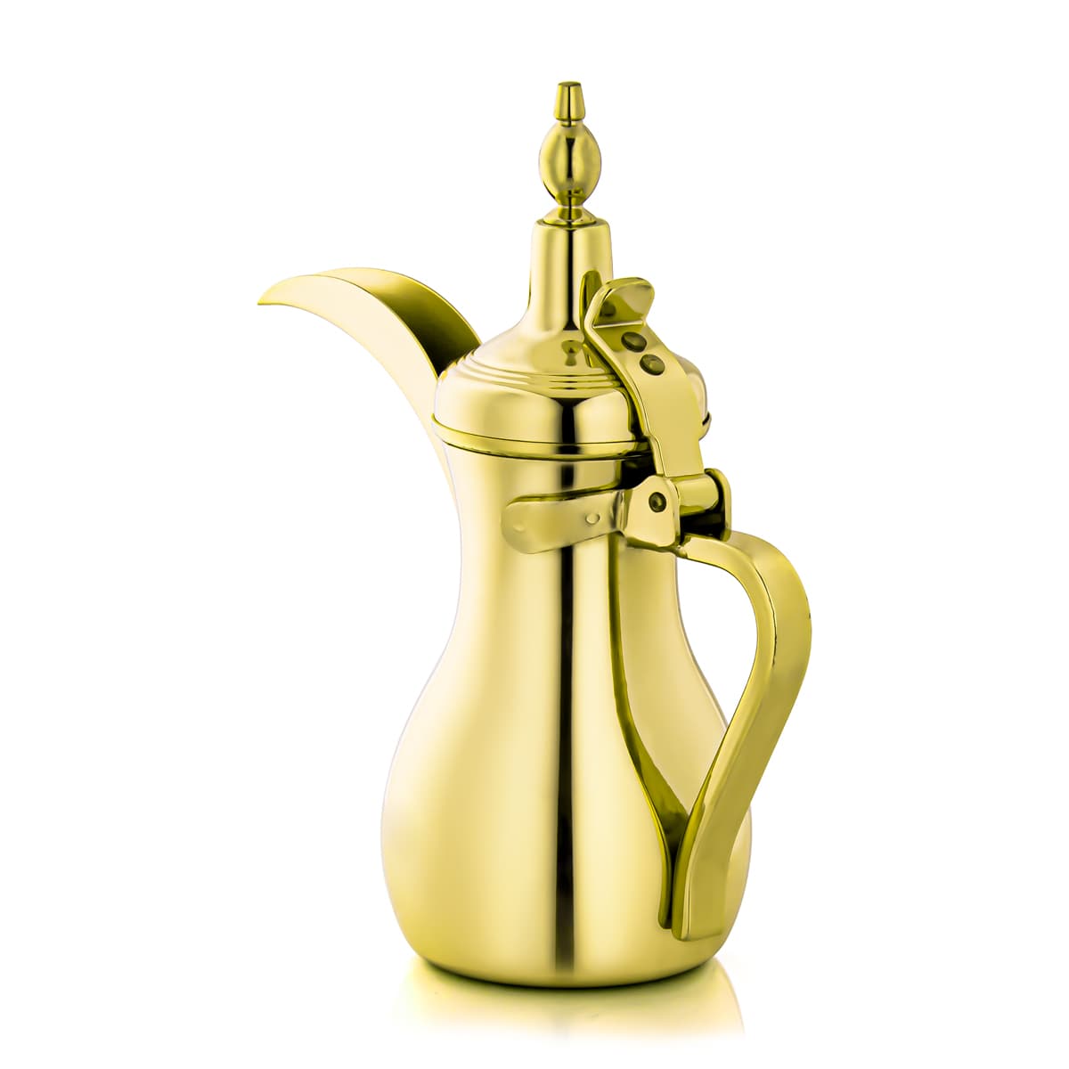 ALMARJAN 0.75 Liter Stainless Steel Dallah Gold K0874Y26