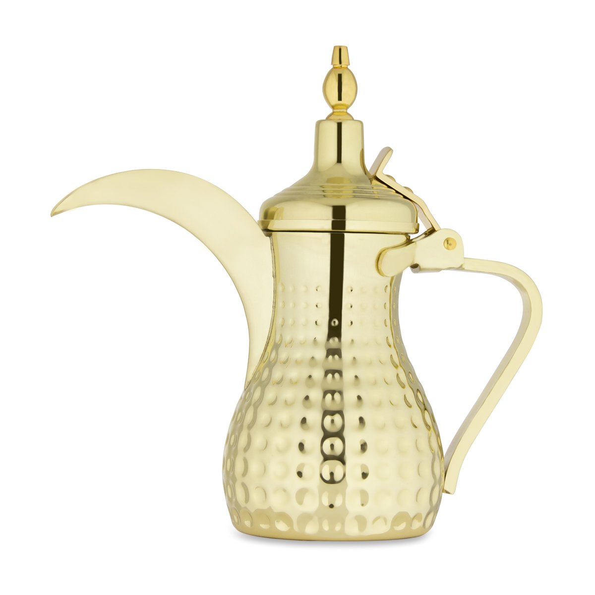 Almarjan 0.5 Liter Hammered Collection Stainless Steel Dallah Gold- STS0010553