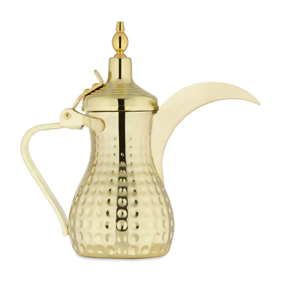 Almarjan 0.5 Liter Hammered Collection Stainless Steel Dallah Gold- STS0010553