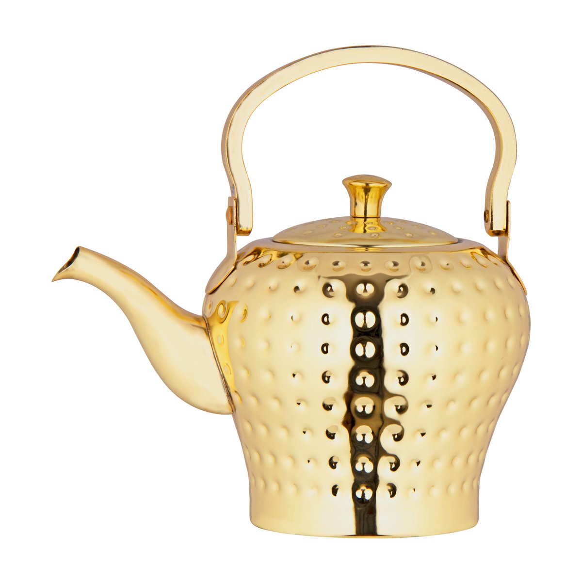 Almarjan 1.2 Liter Hammered Collection Stainless Steel Kettle Gold - STS0010544