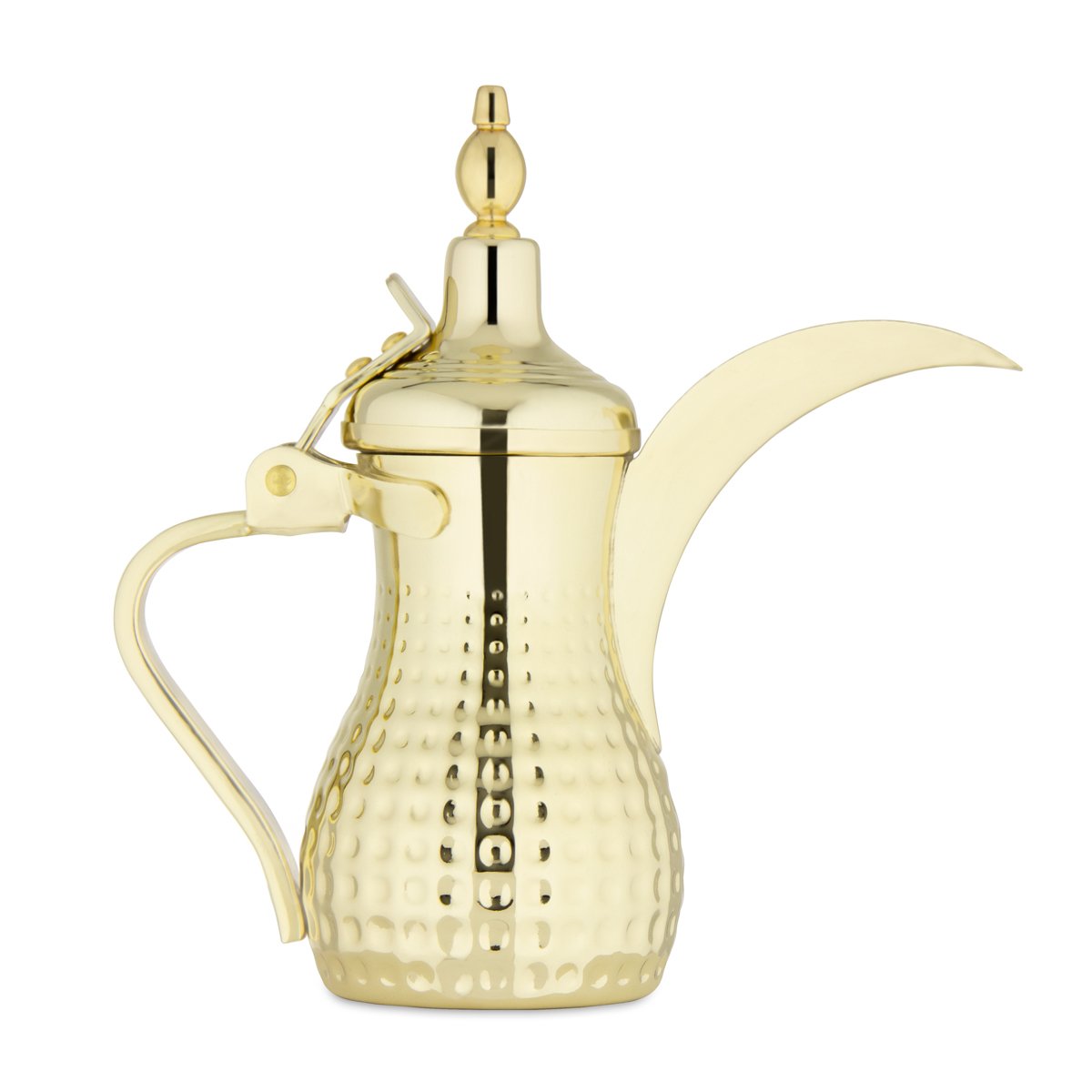 Almarjan 0.35 Liter Hammered Collection Stainless Steel Dallah Gold - STS0010552